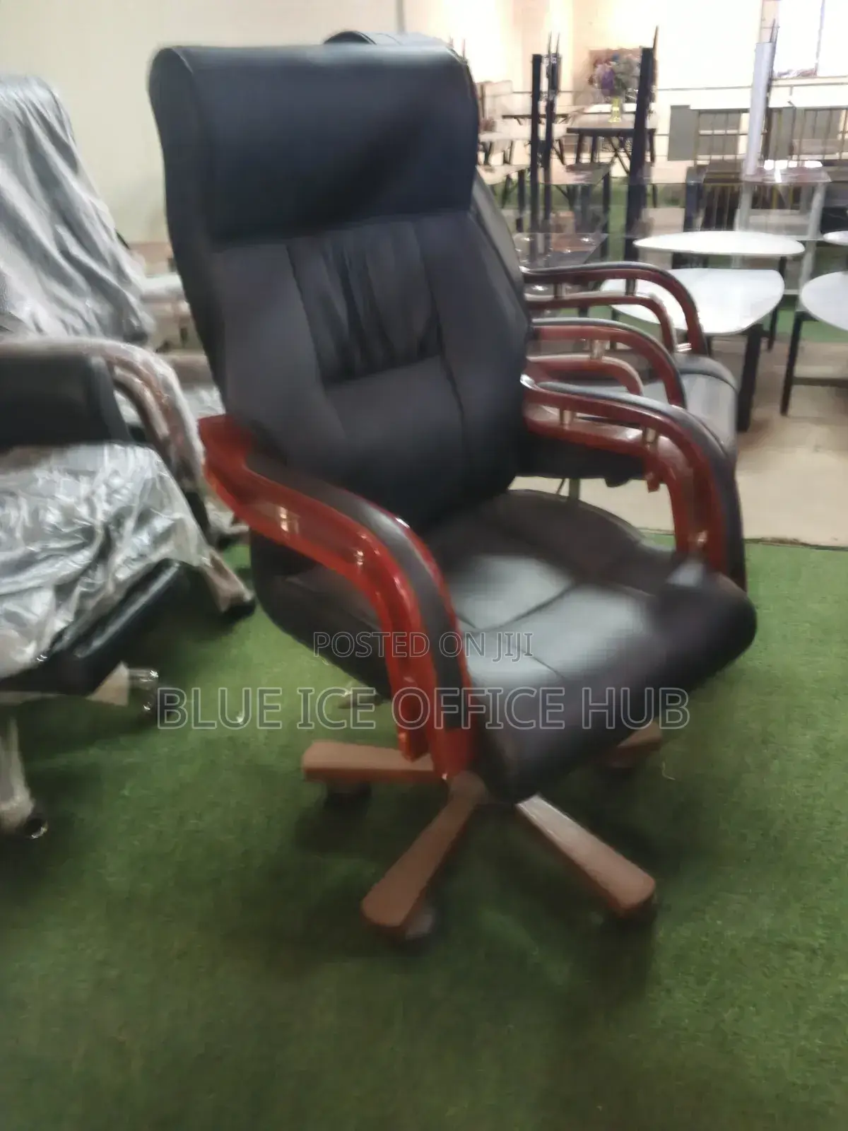 Wooden Arm Executive Office Chair
