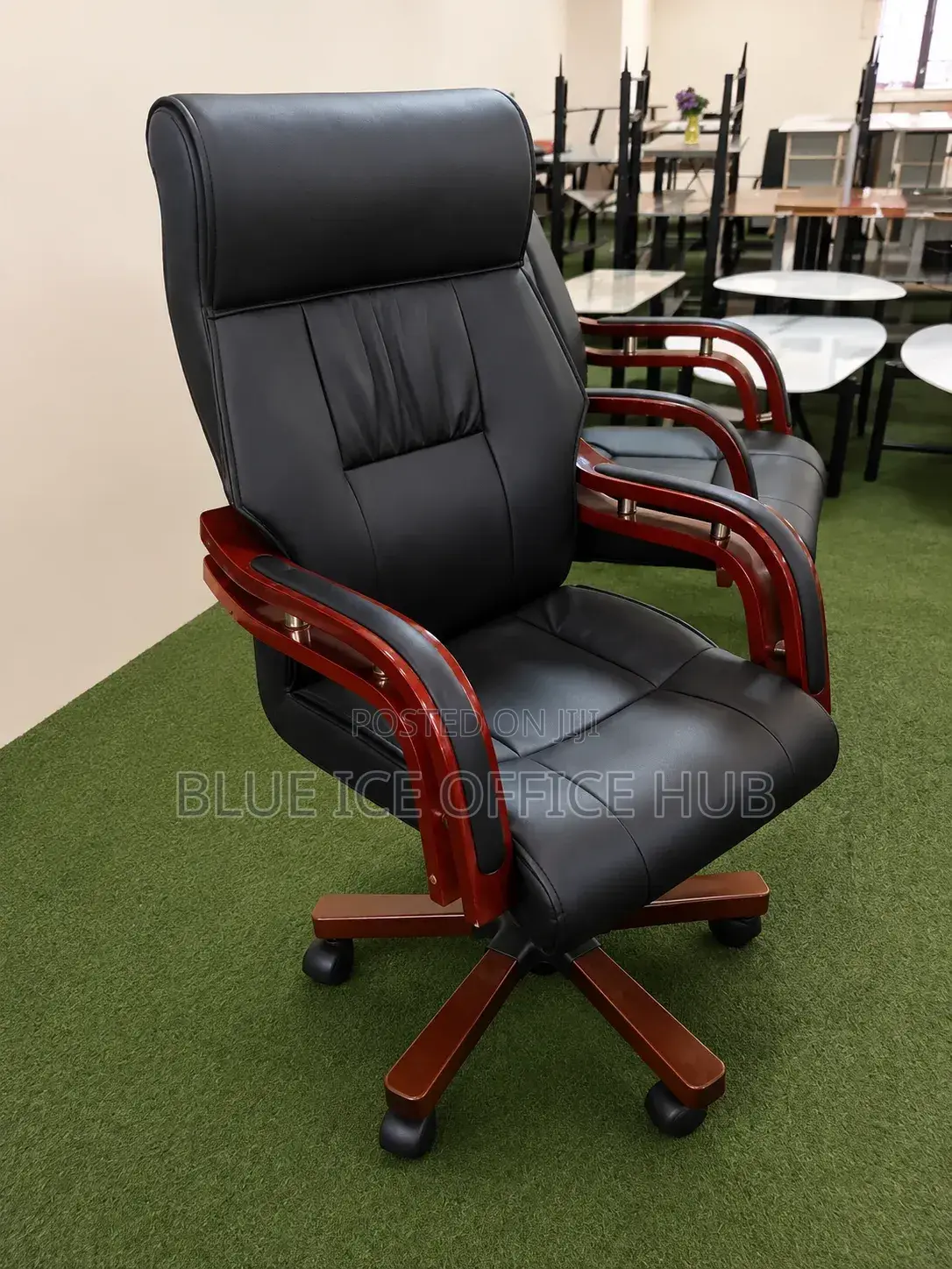 Wooden Arm Executive Office Chair