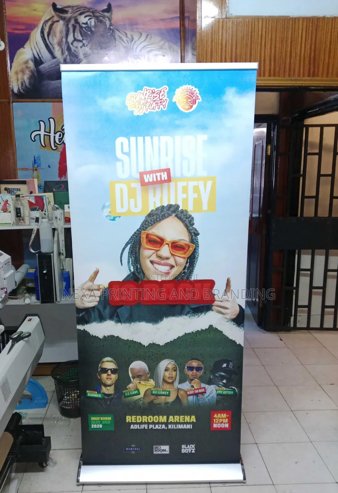 Professional Broadbase Banner With Stand and Carrying Bag