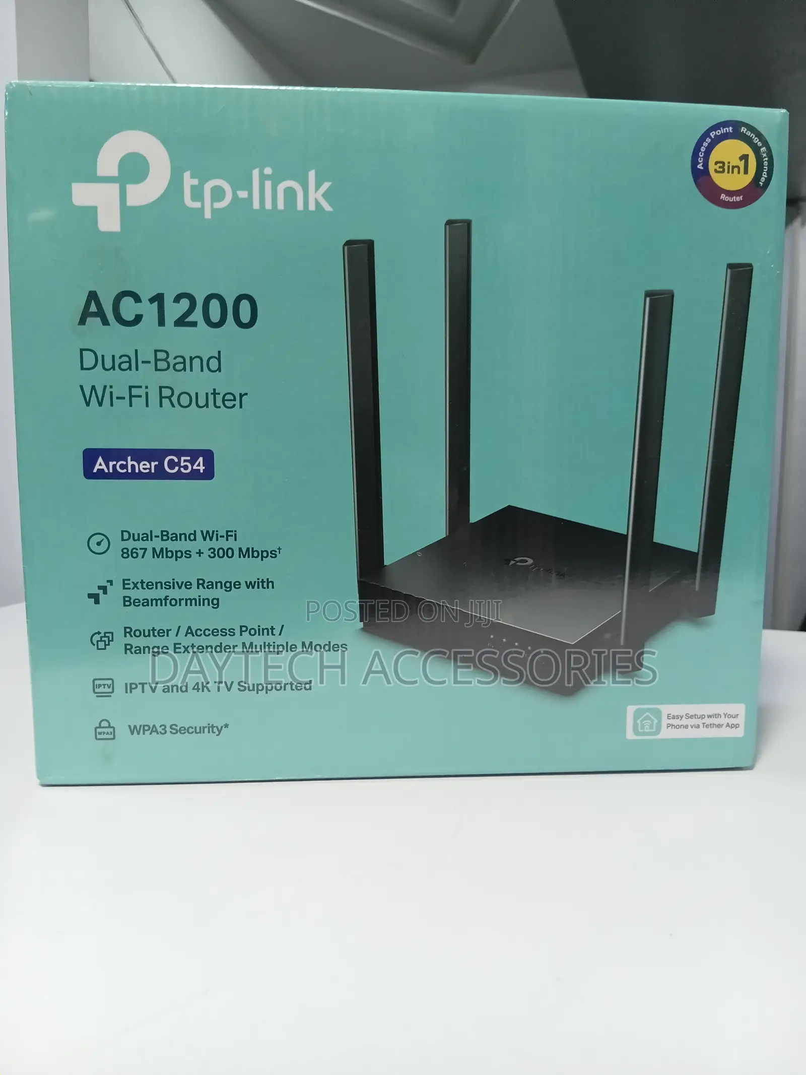 This Is a TP-Link Archer C54 AC1200 Dual-Band Wi-Fi Router.