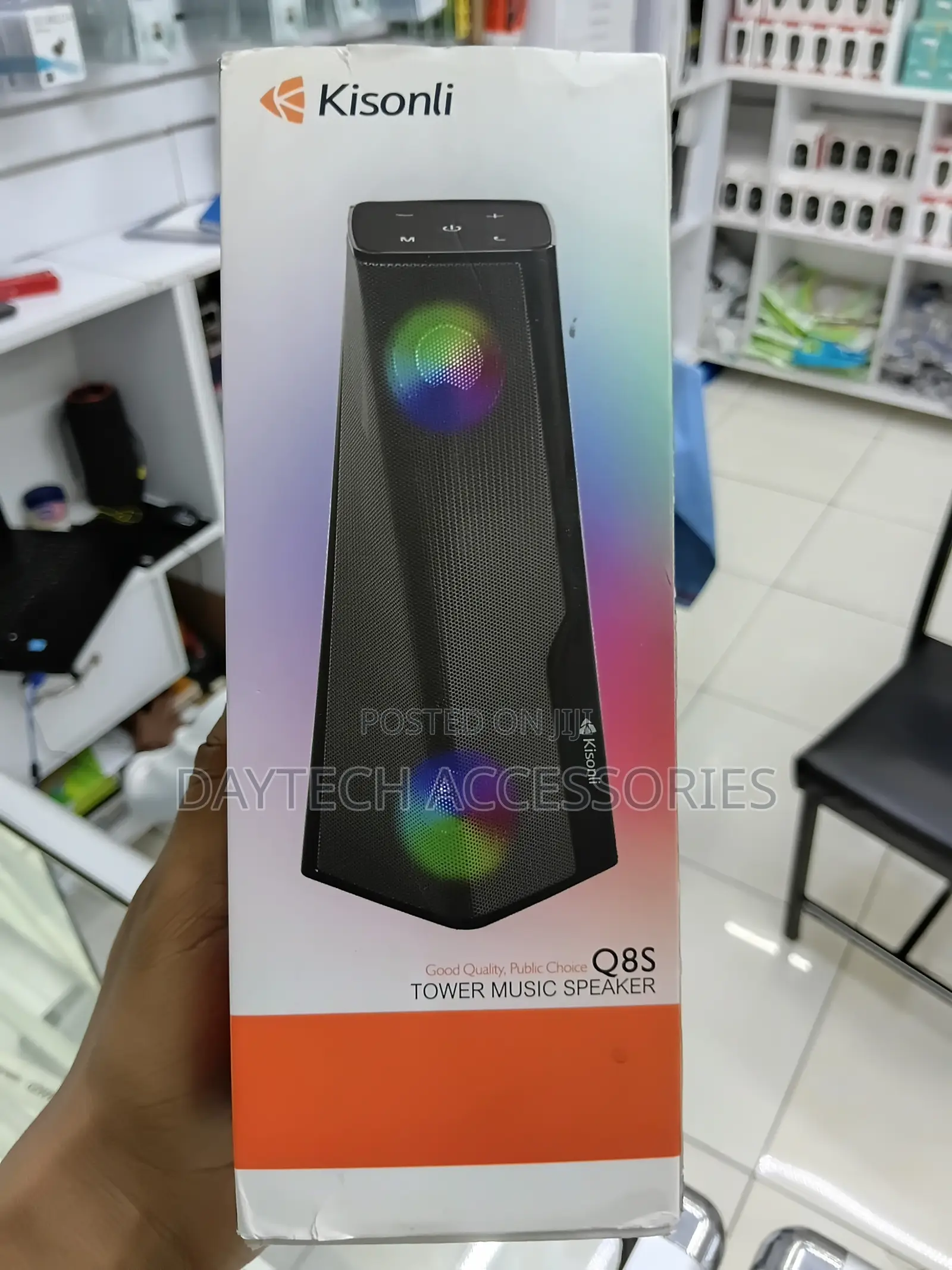 Kisonli Q8S Bluetooth Speaker (Light Emitting)