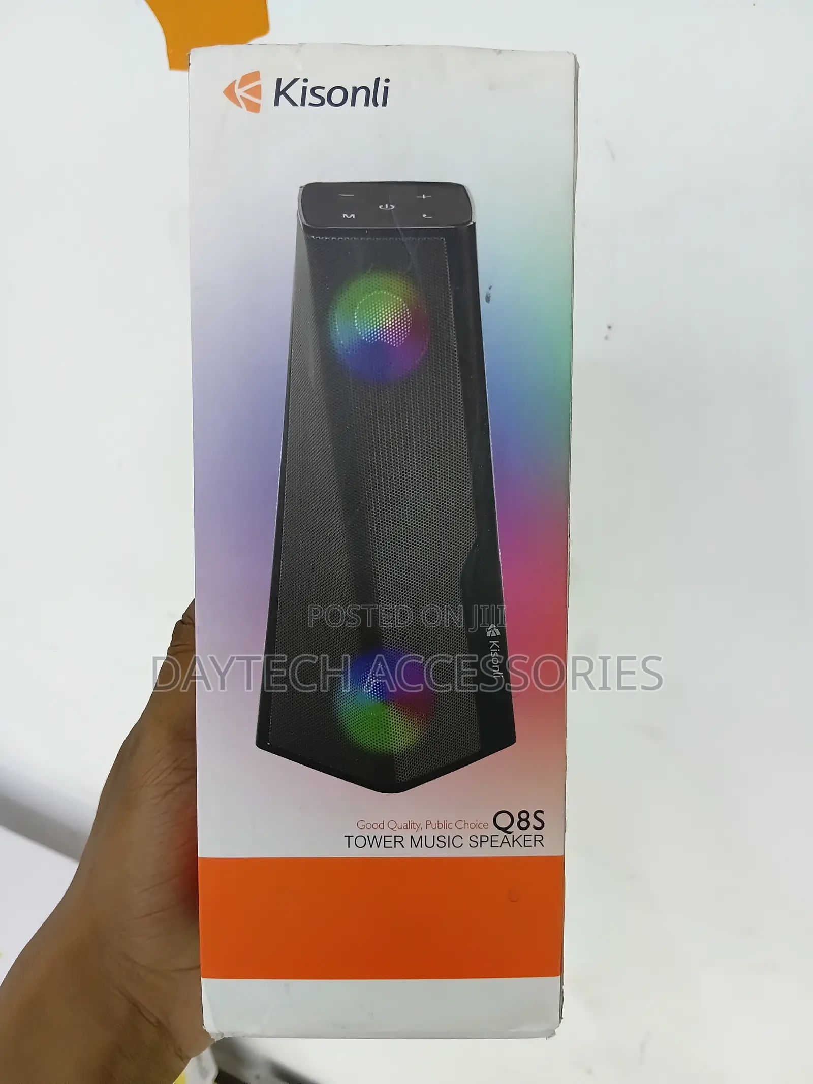 Kisonli Q8S Tower Music Bluetooth Speaker 10W Total Output Power.