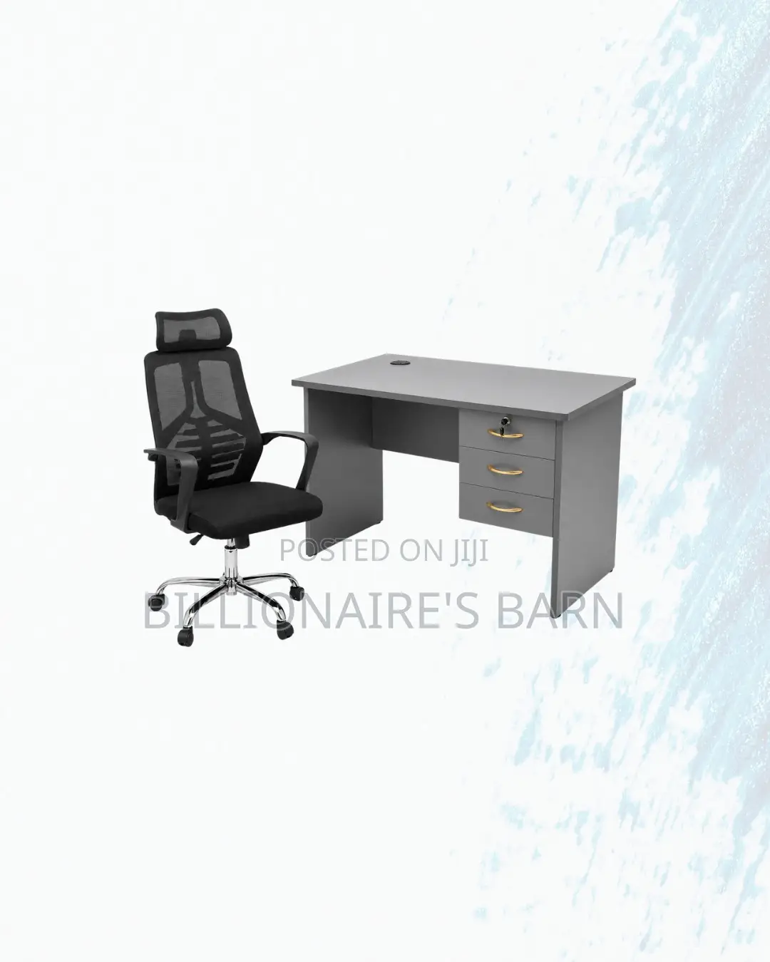Practical 1m Desk and High-Back Mesh Chair for Practical Work