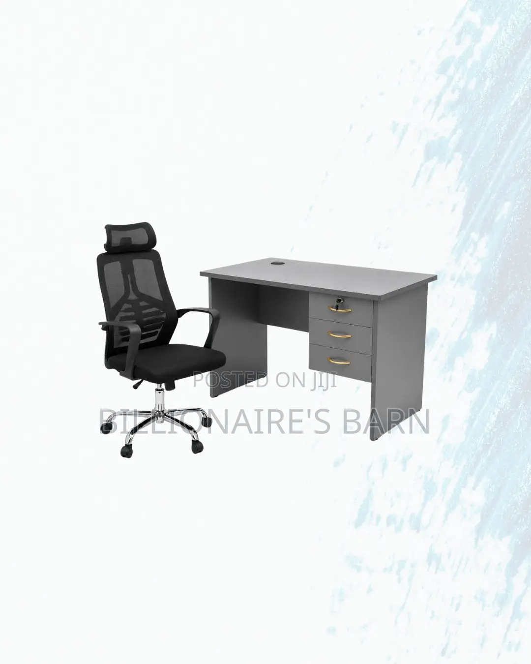 Practical 1m Desk and High-Back Mesh Chair for Practical Work