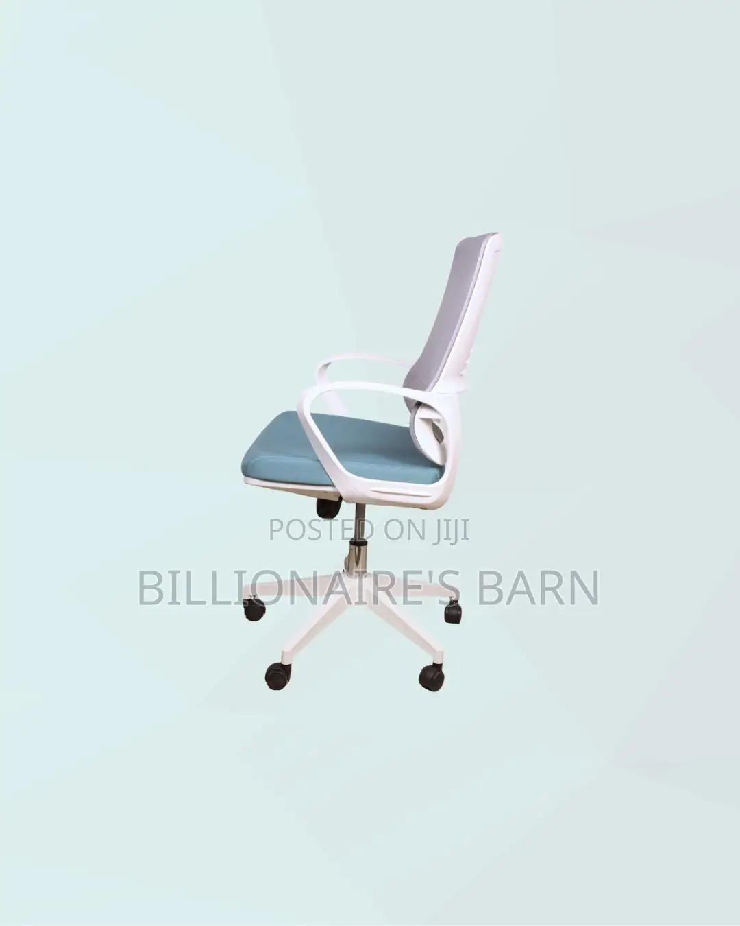 Practical White Mid Back Mesh Office Chair for Task Based Productivity
