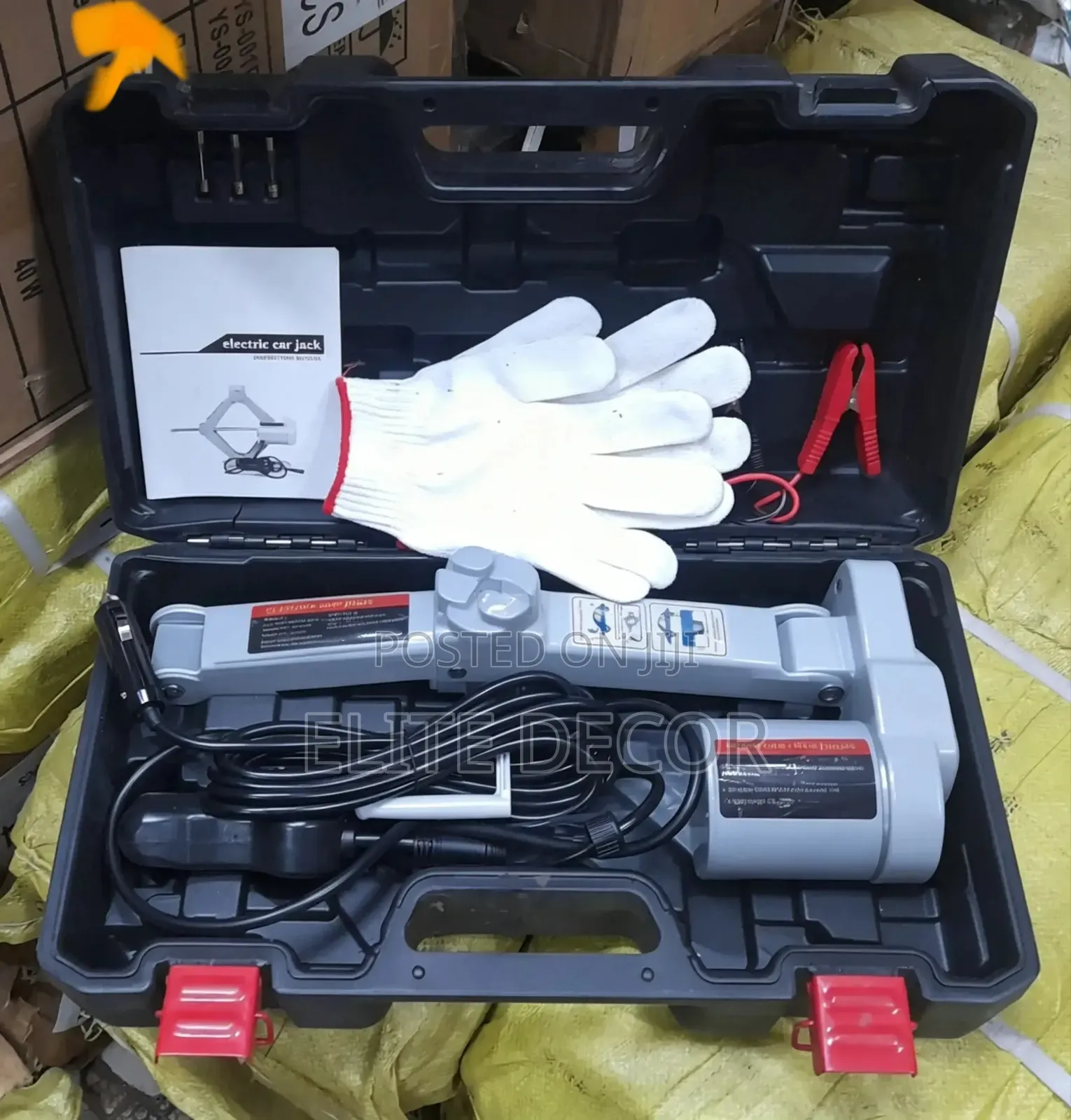 Electric Car Jack 3 Ton 12V Hydraulic Lift Jack Kit With Impact Wrench