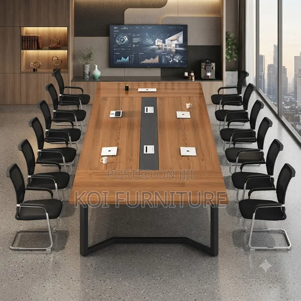 Boardroom Table; 2.4 Meter Office Meetings Boardoom Table