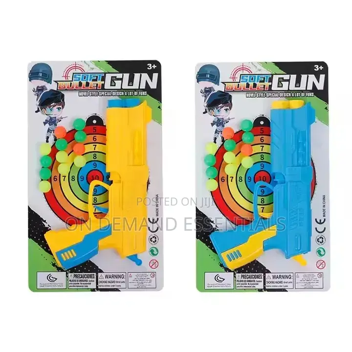 Kids' Toy Gun With Simulation Structure and Target