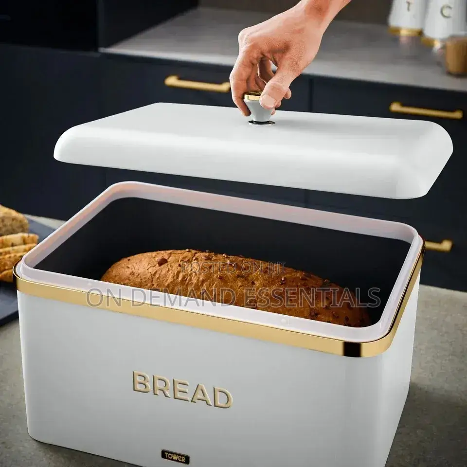 Large 15Litre Storage Bread Bin Capacity With 3 Canisters