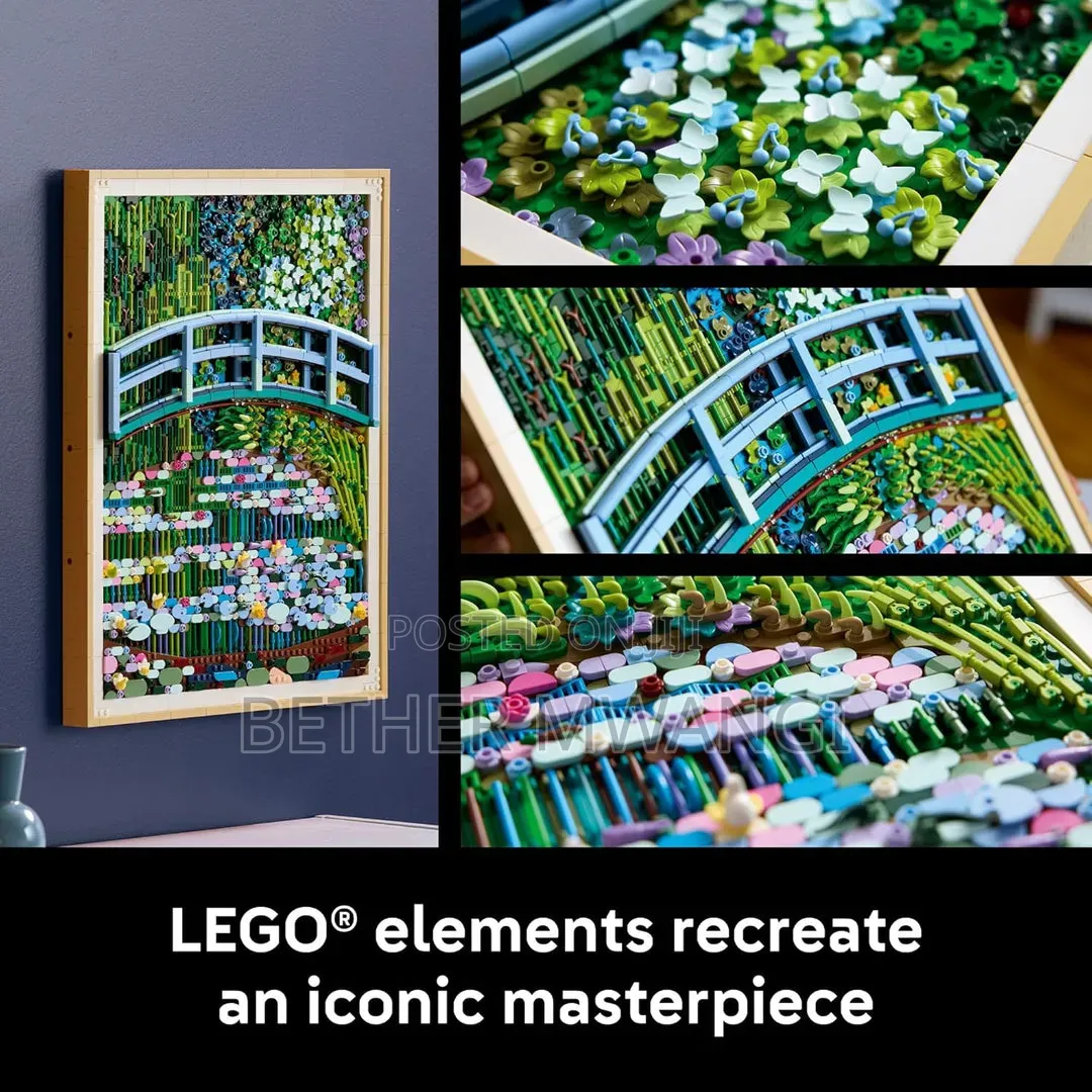 Lego Art Claude Monet - Bridge Over a Pond of Water Lilies