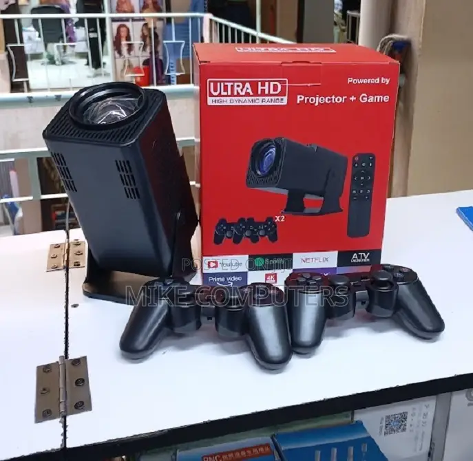 Compact Portable Projector With Built-in Games