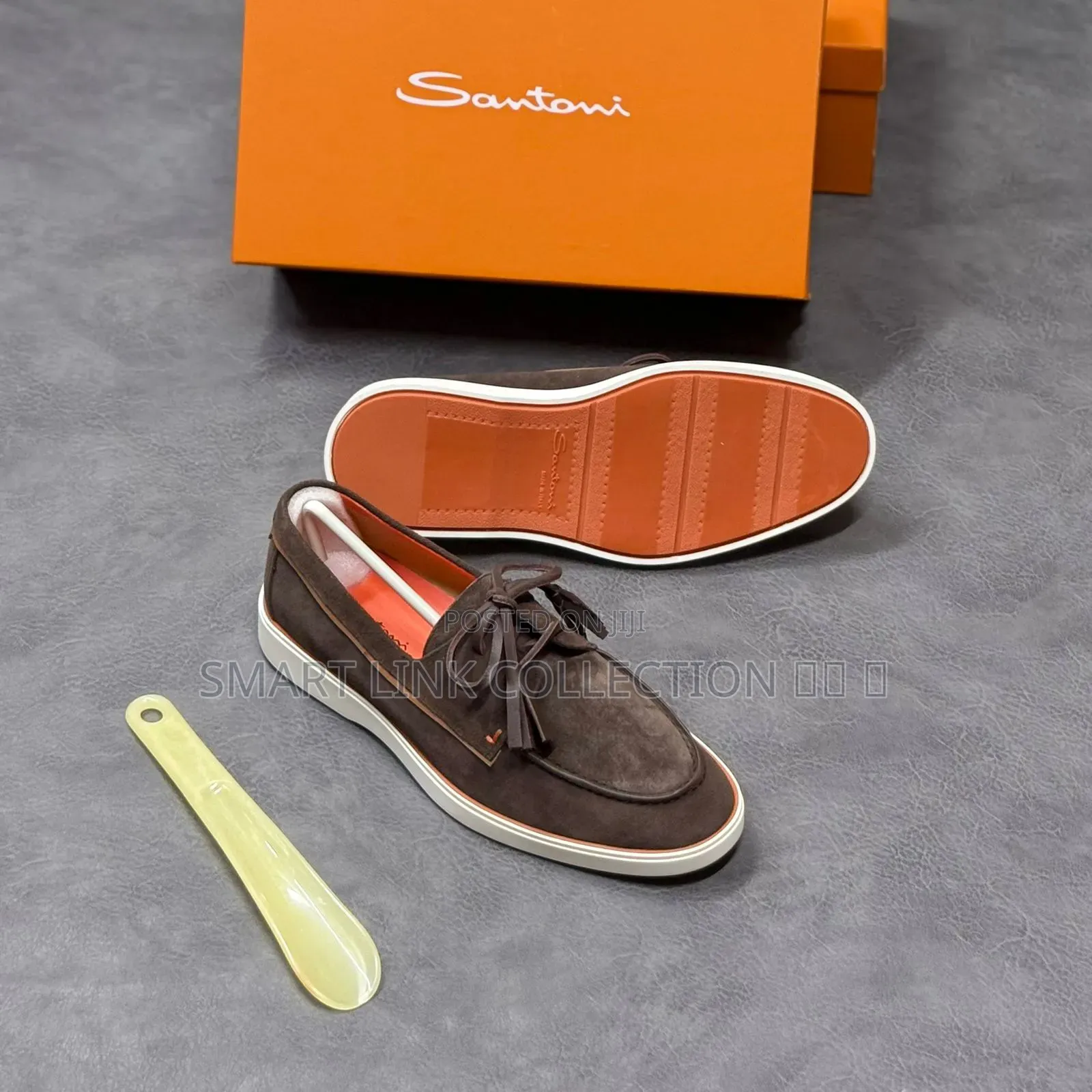 New Leather Santoni Shoes
