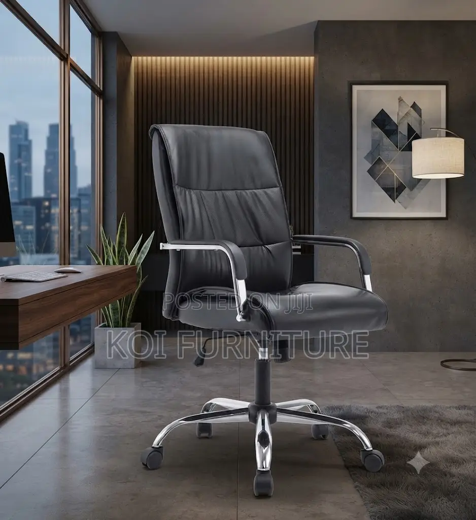 Office Chairs; Height Adjustable Office Leather Chairs
