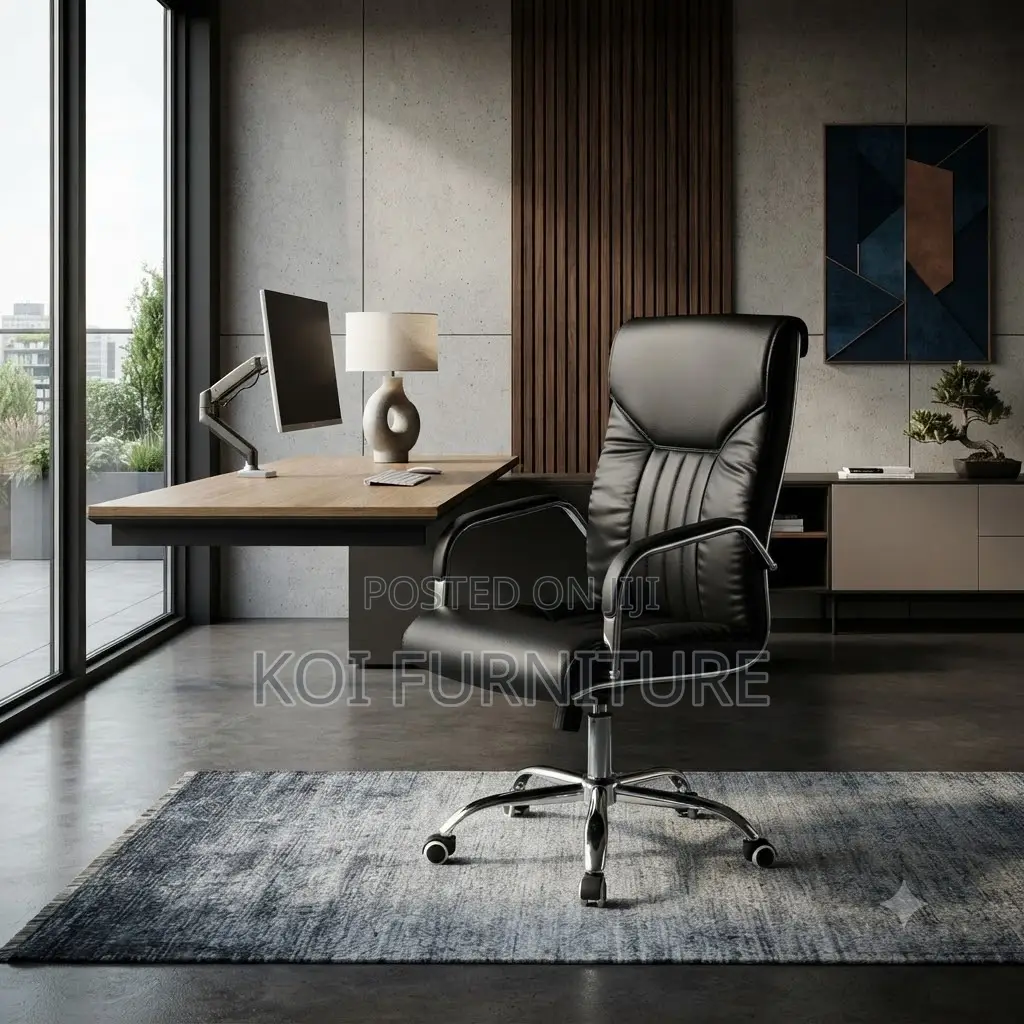 Office Chairs; Height Adjustable Office Leather Chairs