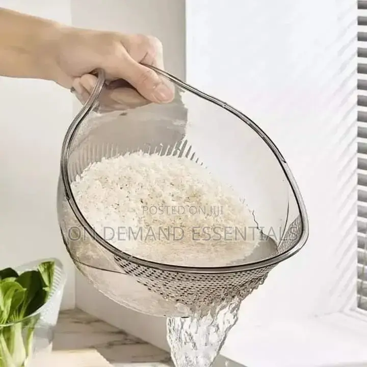 Acrylic Rice Washing Bowl/ Colander