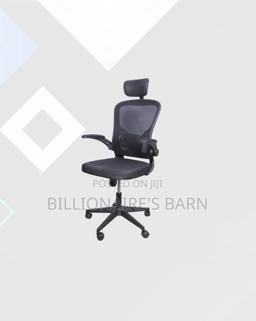 Ergonomic Office Chair With Headrest for Smooth Swivel Movement