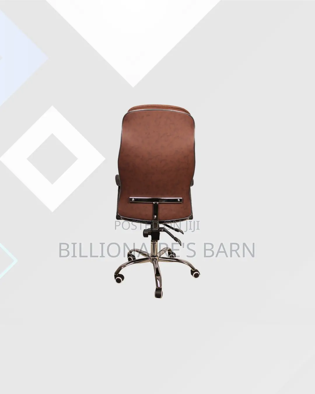 Practical Executive Leather Chair High Back for Smooth Swivel Movement