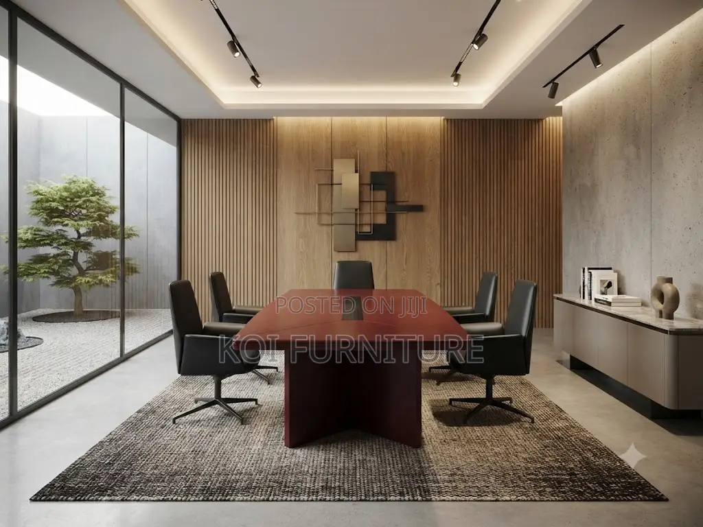 Boardroom Table; 3000MM Executive Mahogany Boardroom Staff Table
