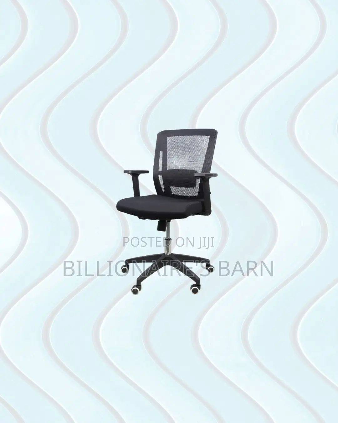 Practical Barn Origin Chair Mid Back Nylon for Smooth Swivel Movement