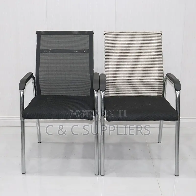 Modern Reception Mesh Chair With Armrest