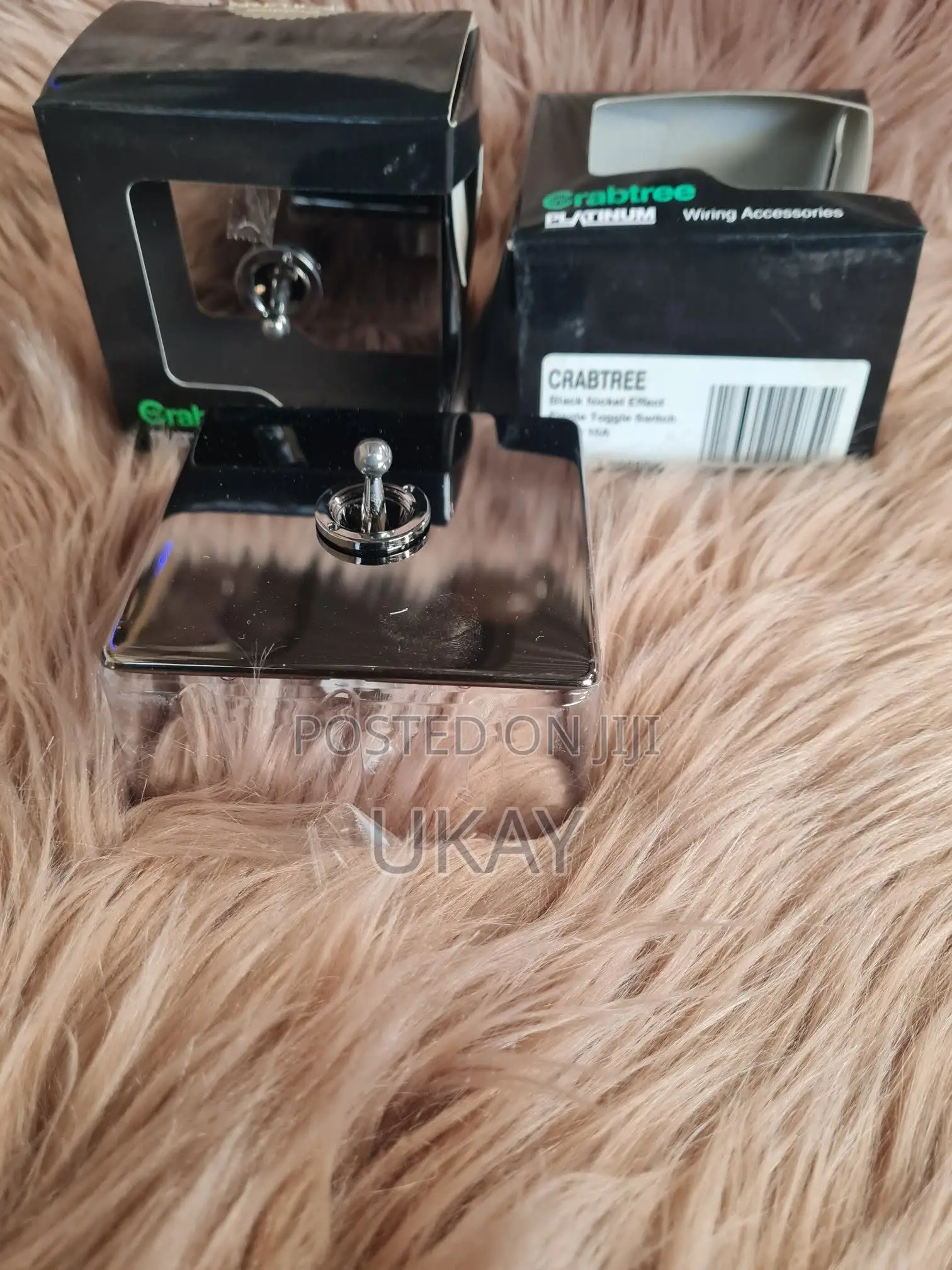 Crabtree Platinum 1-Gang Toggle Light Switch.
