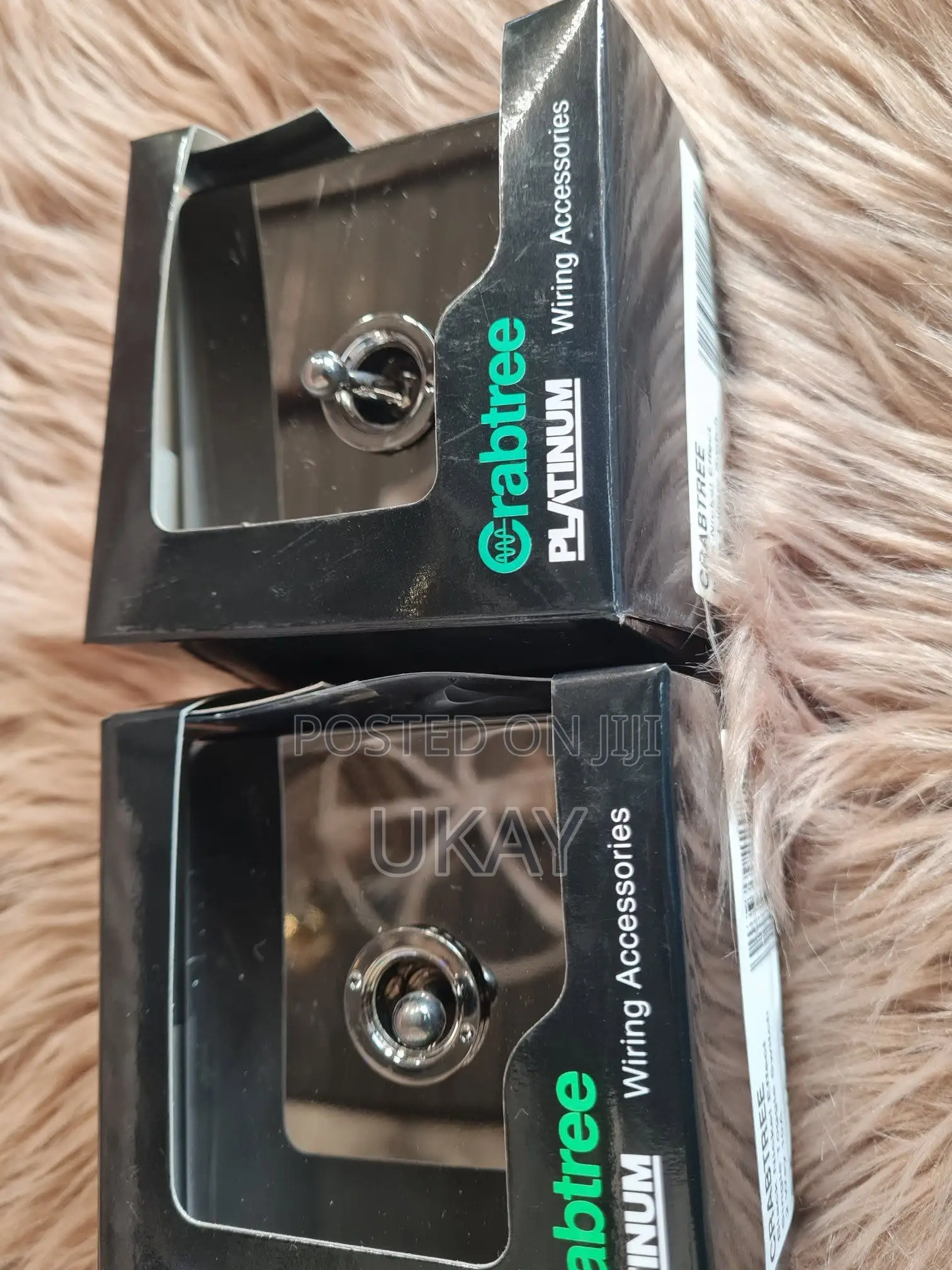 Crabtree Platinum 1-Gang Toggle Light Switch.