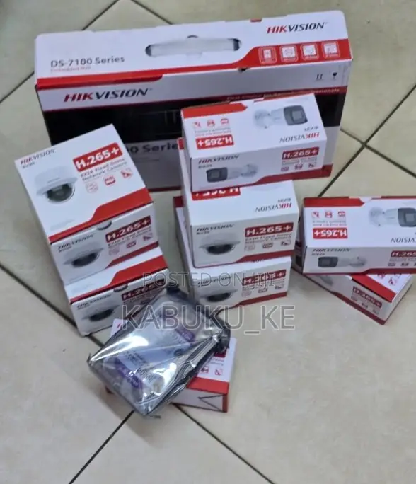 4 Channel Hikvision Ip Camera Complete Set Full Package 2mp With NVR