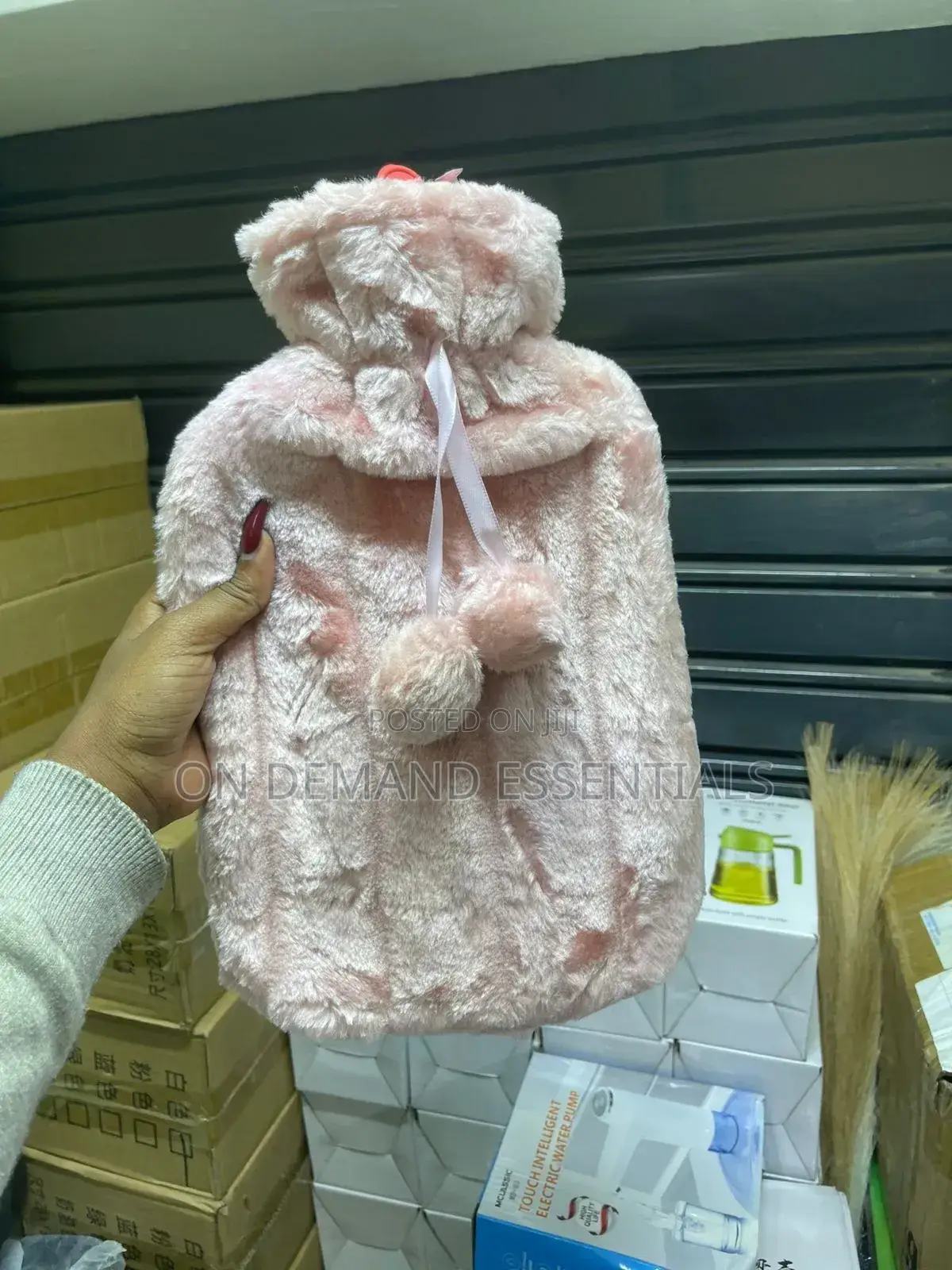 2L Hot Water Bottle Faux Fur