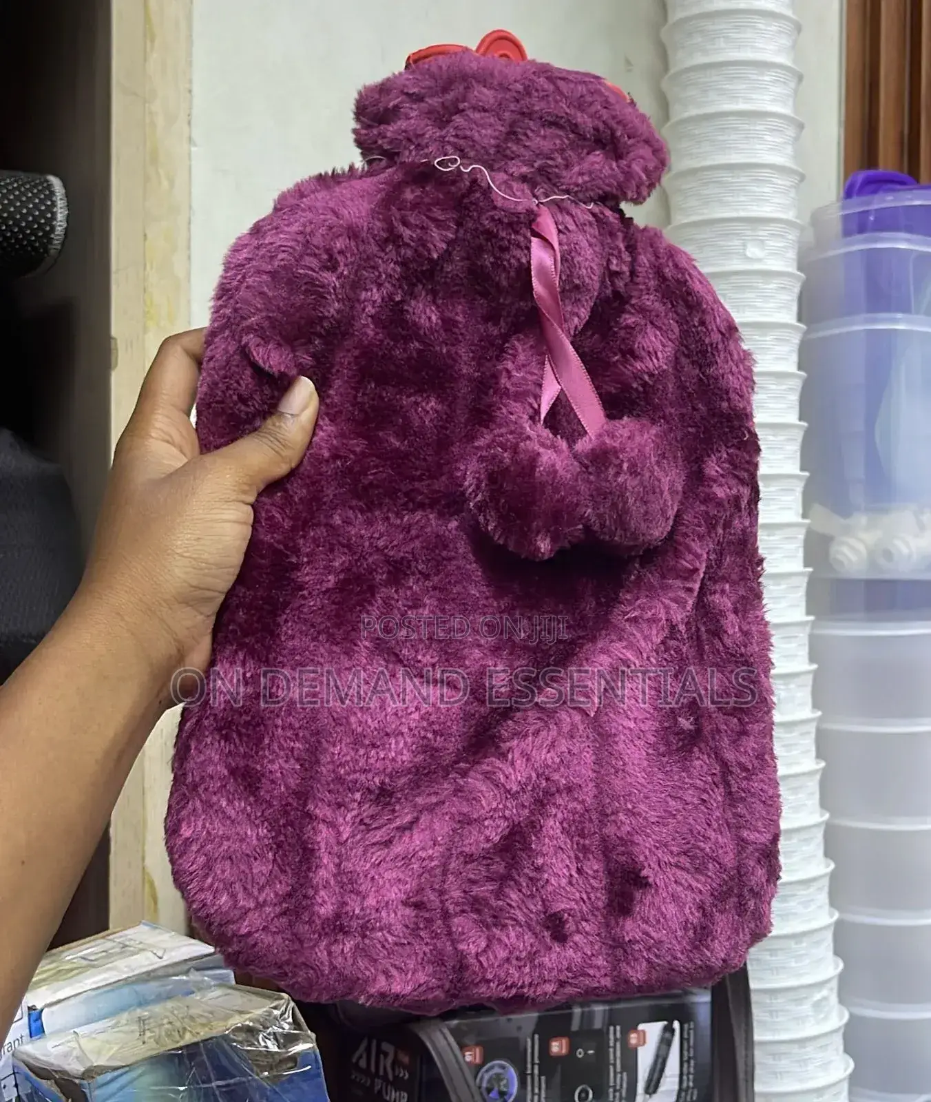 2L Hot Water Bottle Faux Fur