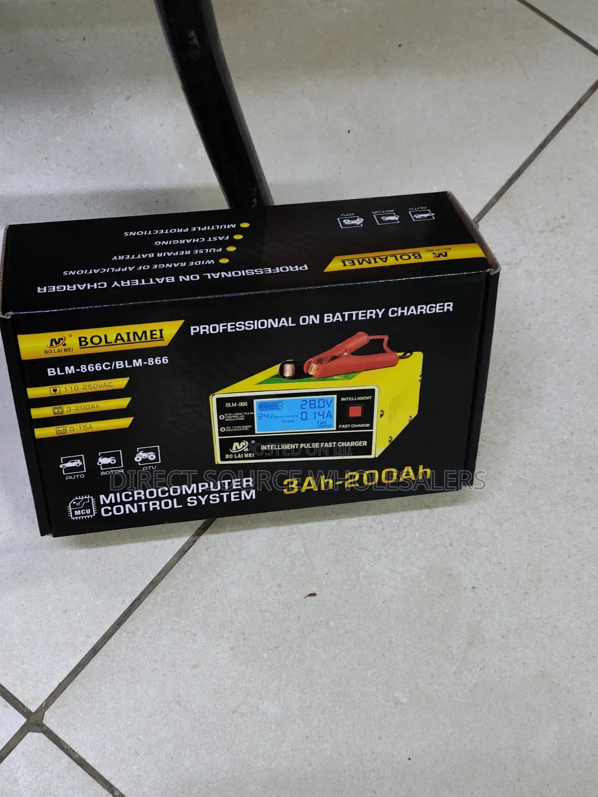 Bolaimei 12v/24v Smart Car Battery Charger With Pulse Repair