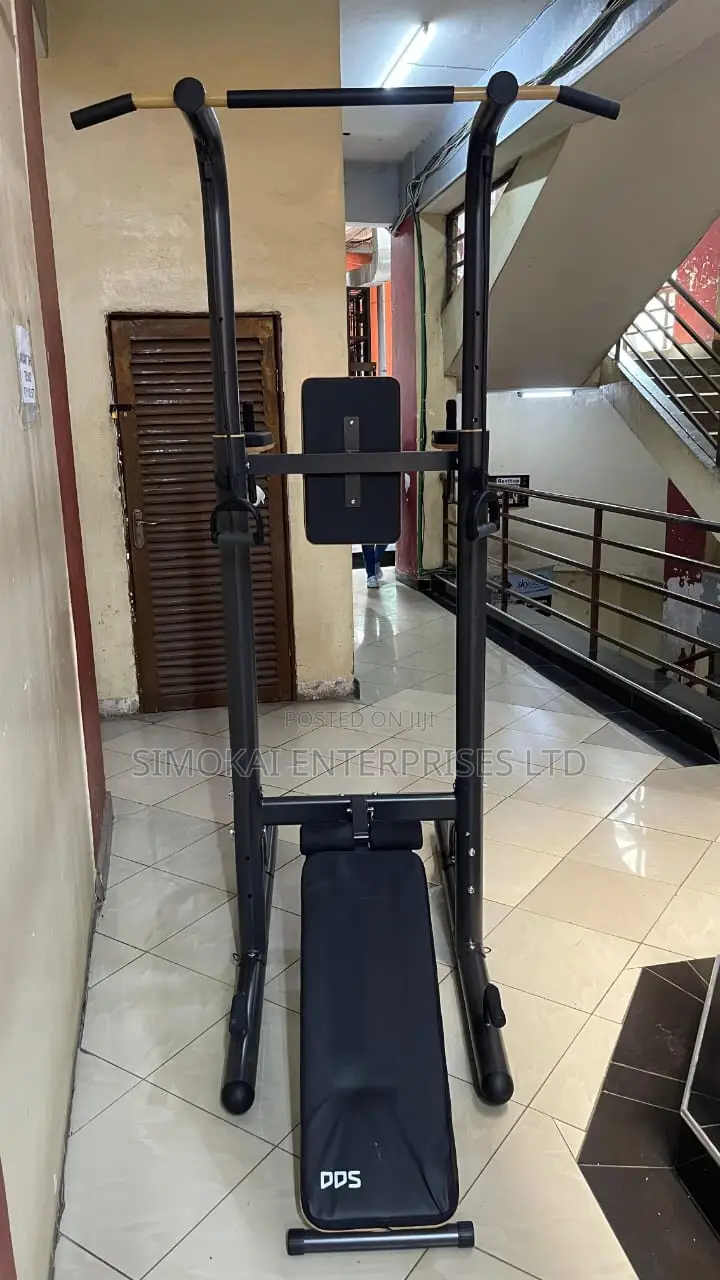 Adjustable Chip Pull Up Bar Rack Dip Bars
