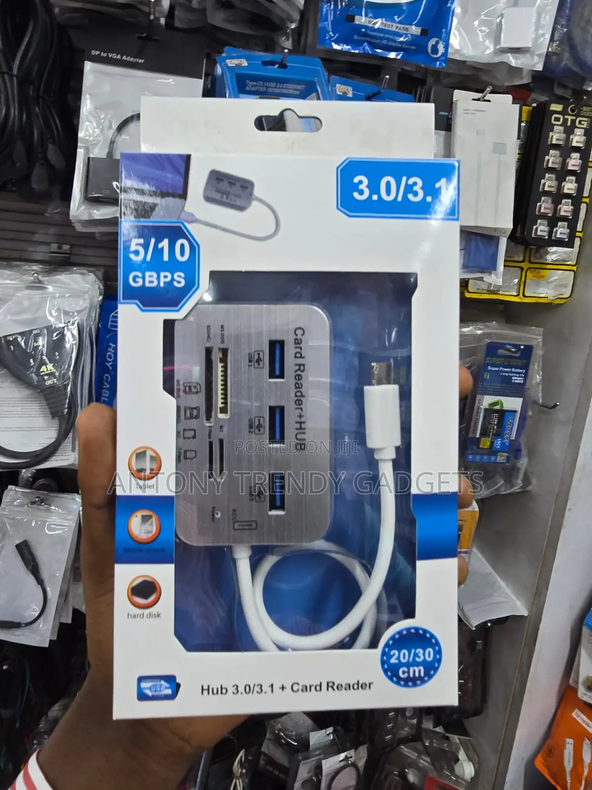 USB 3.1 Hub With SD Micro SD Card Reader for Laptop PC