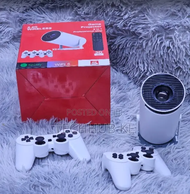 Mini Portable Android 1080P WiFi Projector for Gaming With Controller