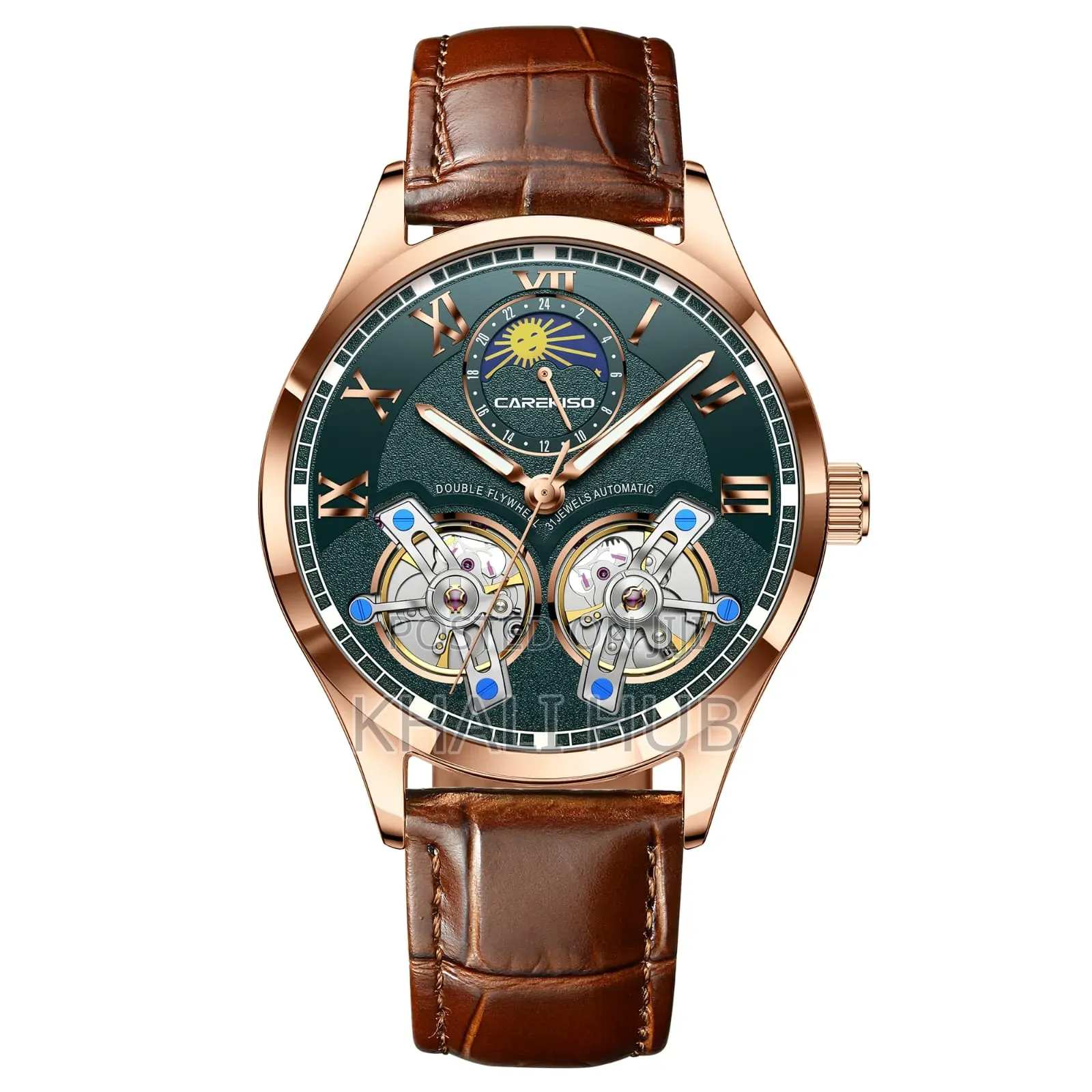 Caresiko With Strong Luminous Double Tourbillion Automatic C123