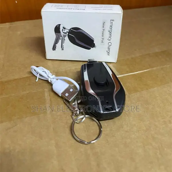 Type-C 1500mAh Mini Power Bank Designed Portable Emergency Keychain