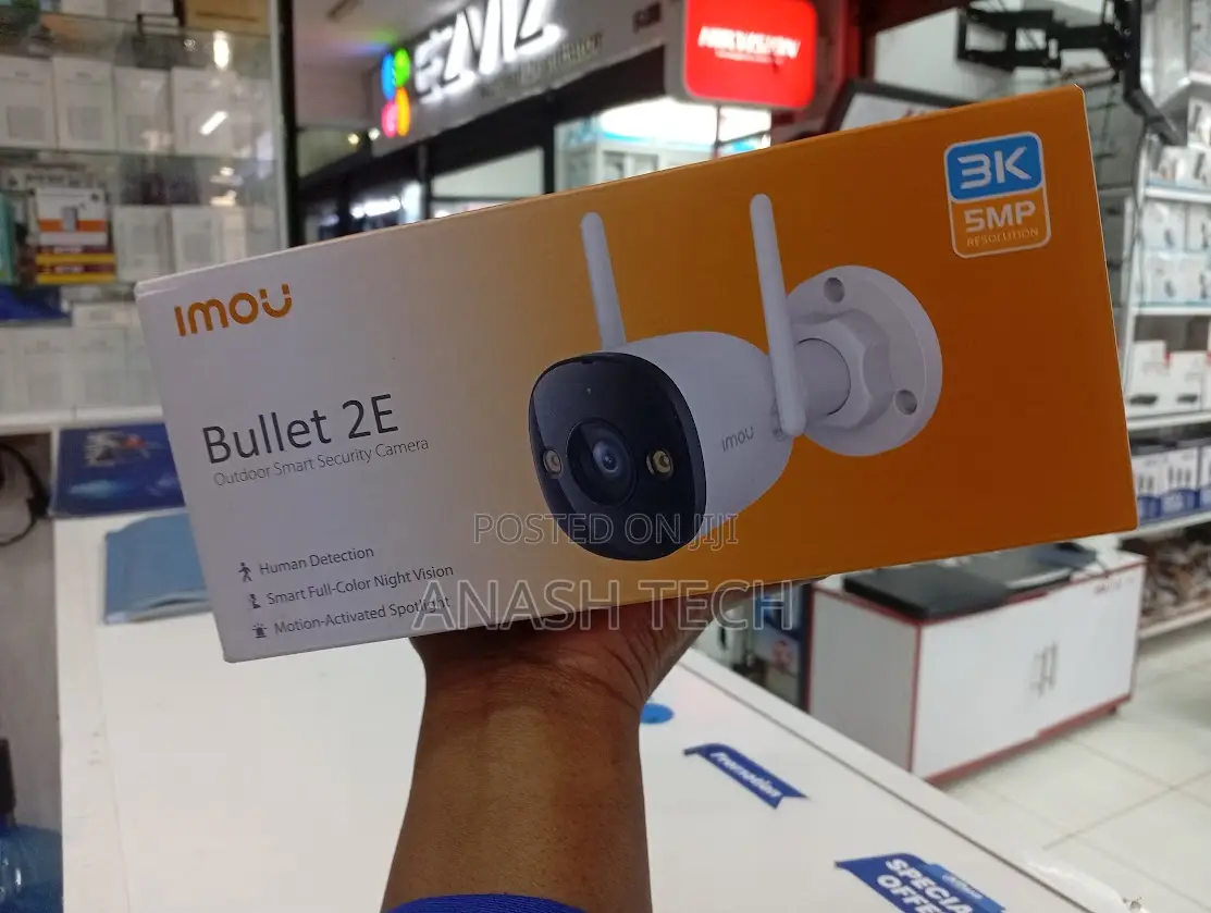 Bullet 2E 4MP Outdoor Surveillance Camera With Motion Detection