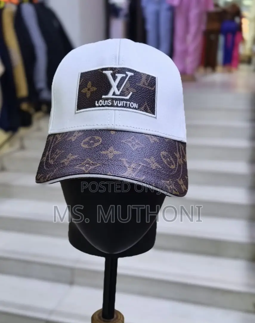 Leather Detailed Dual-Tone Louis Vuitton  Caps