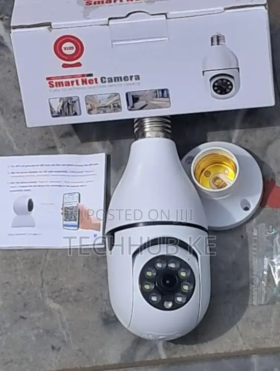 Smart WiFi Bulb CCTV Camera for Home, Office and Shop Security
