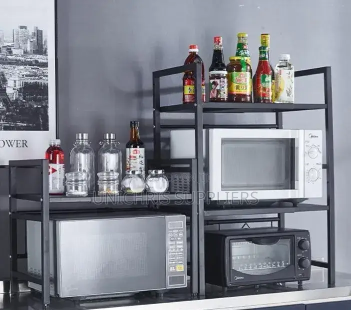 Metallic Microwave Stand