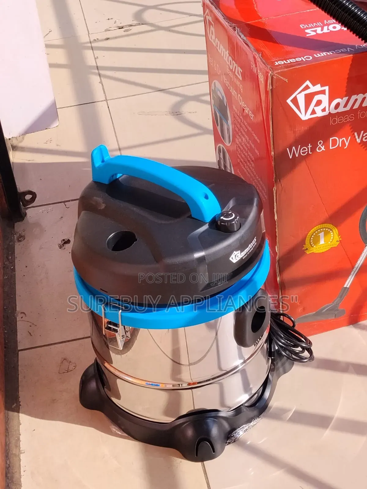 Ramtons 21L Multipurpose Wet Dry Vacuum Cleaner
