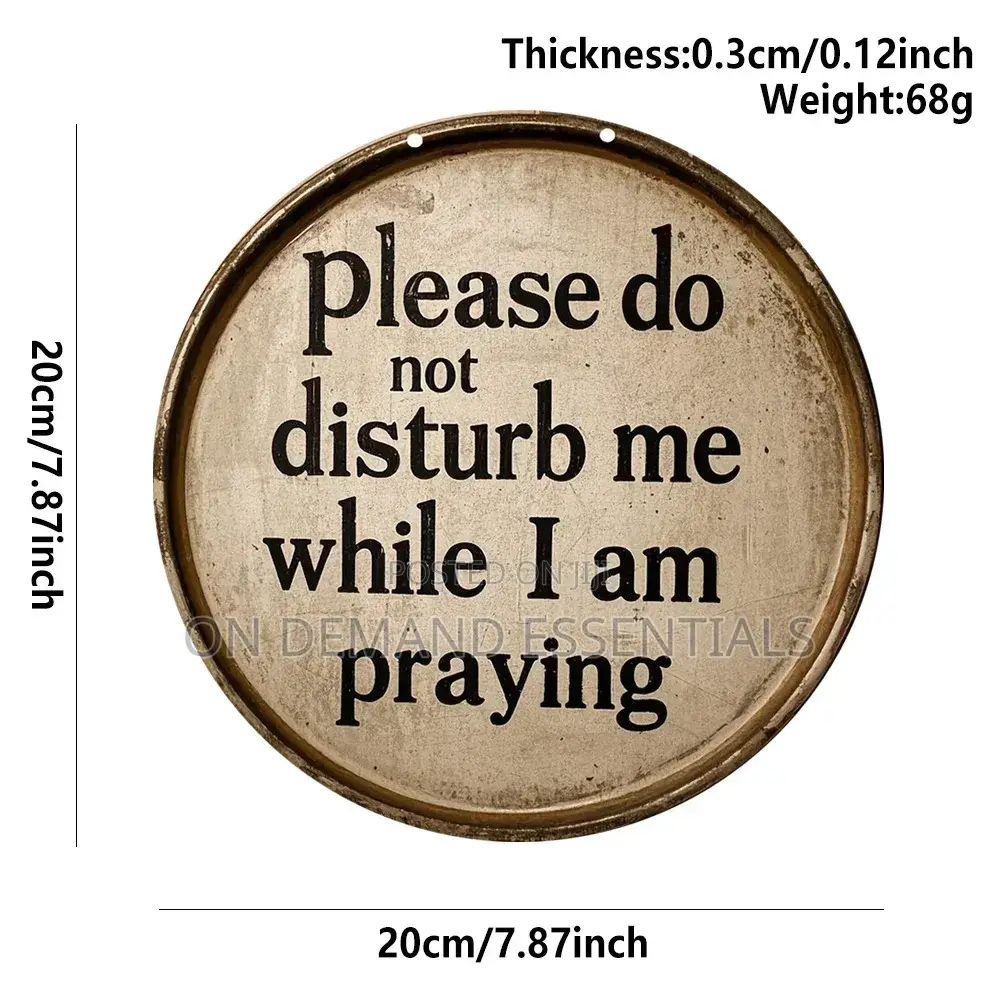 2D Flat Wooden Do Not Disturb Hanging Decor Sign