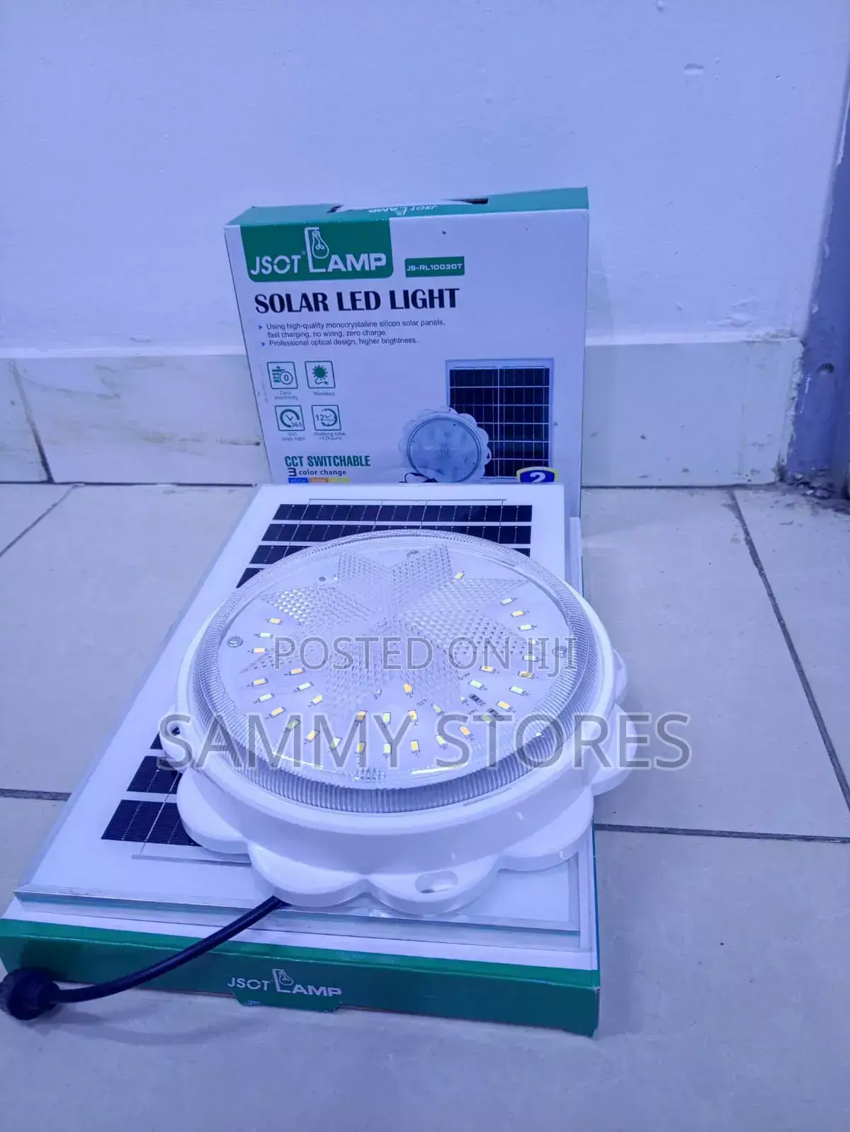 JSOT Solar LED Lamp With Solar Panel – Energy Saving Outdoor Light