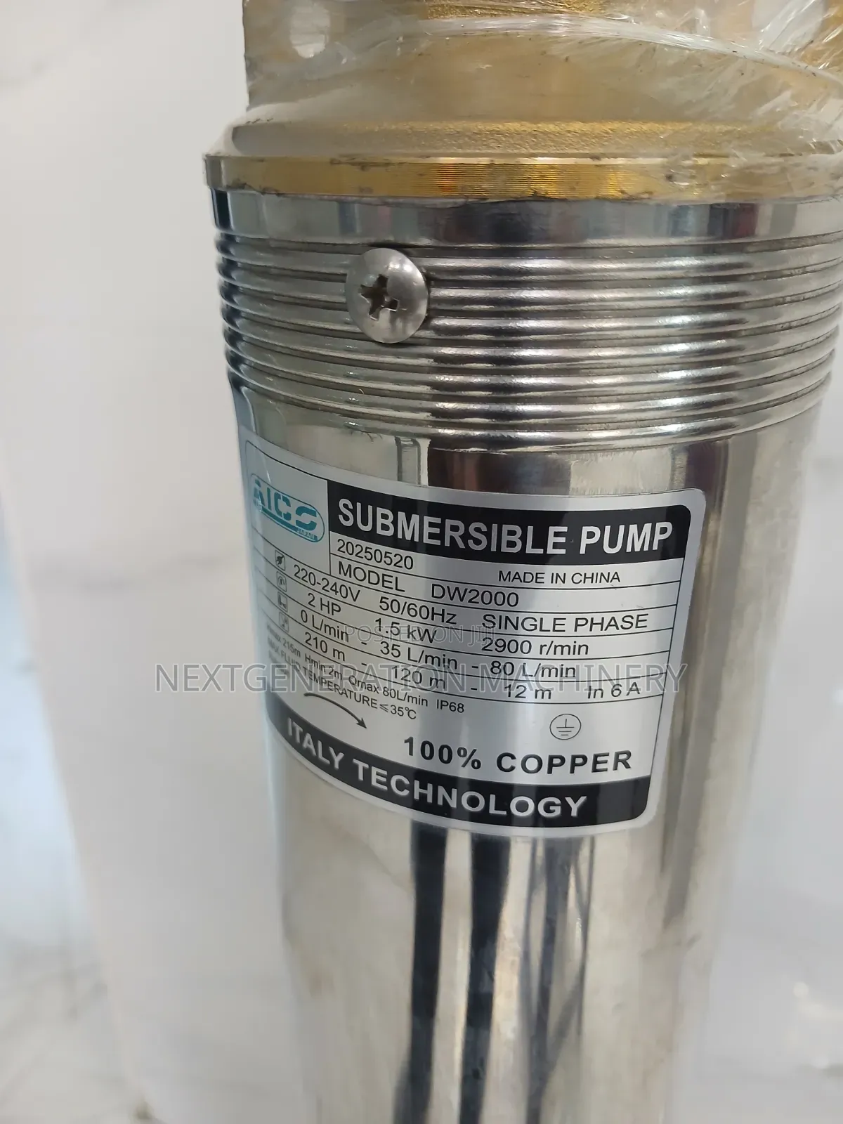 210m Head Submersible Water Pump