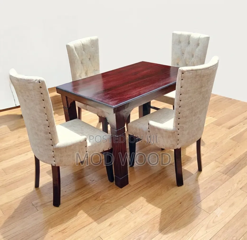 Modern Four-Seater Wooden Dining Collection