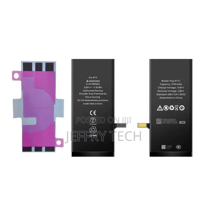 Phone Accessories iPhone 11 Replacement Battery- Black