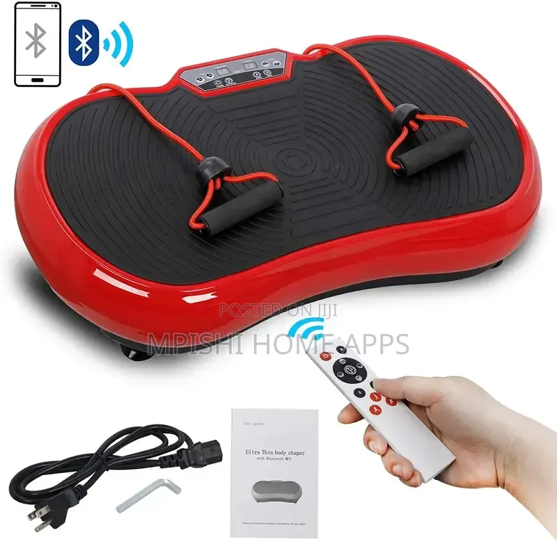 Red Vibration Plate Exercise Machine