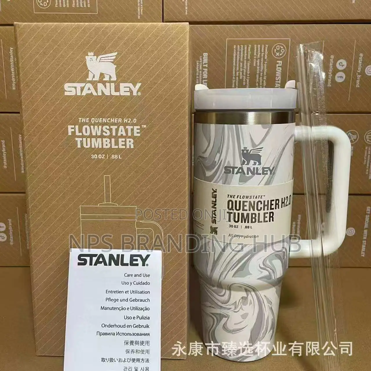 Original STANLEY Mugs (MARBLE) Capacity:1.2L (Tet
