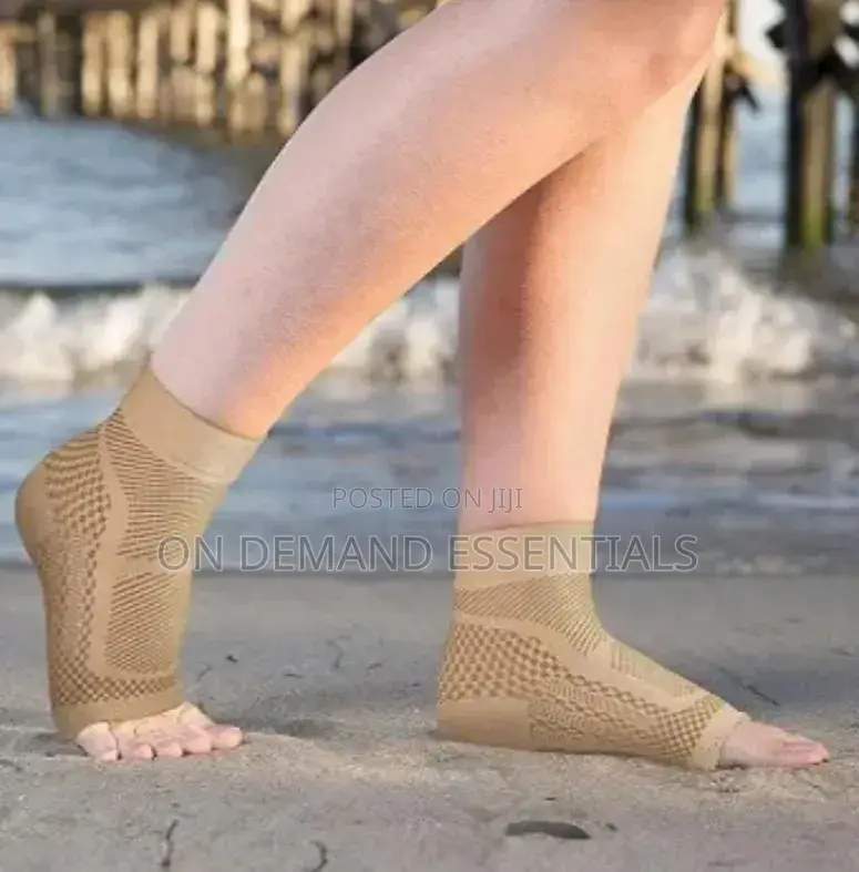 7-Zone Ankle Compression Sleeves Open Toe