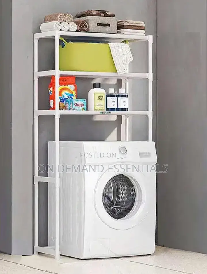 Washing Machine Rack, Colours White and Black