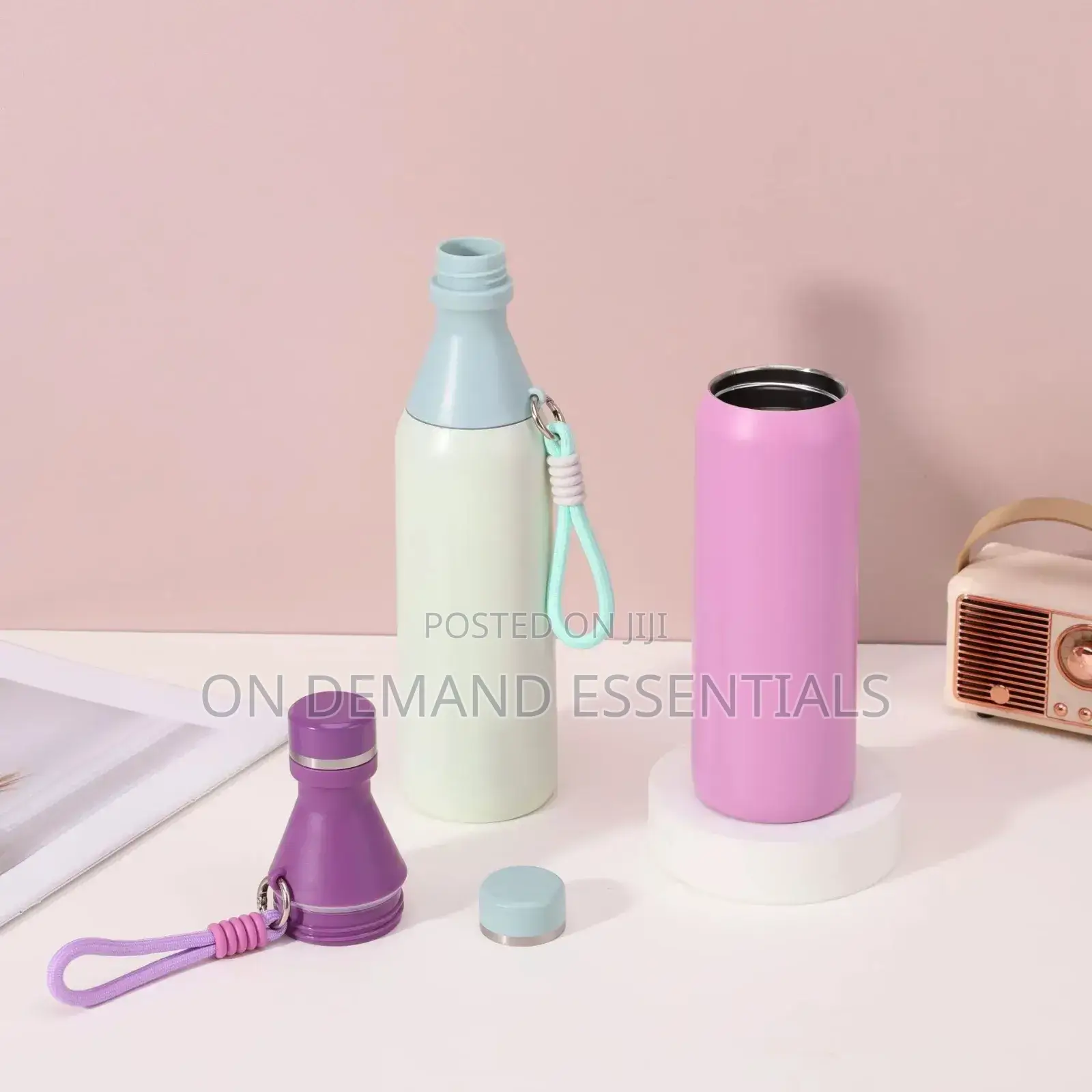 *Bowling Ball-Shaped 304 Stainless Steel Insulated Water Bottle